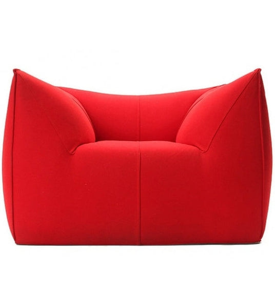 Red Le Bambole armchair by B&B Italia — 1970s radical design by Mario Bellini.