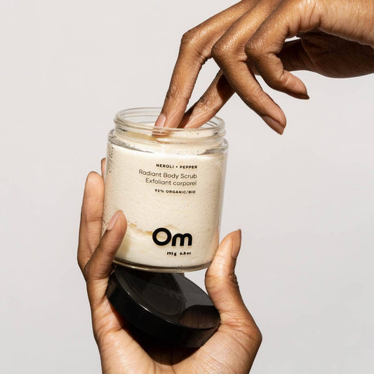 Om Organics Essentiels Neroli + Pepper Radiant Body Scrub