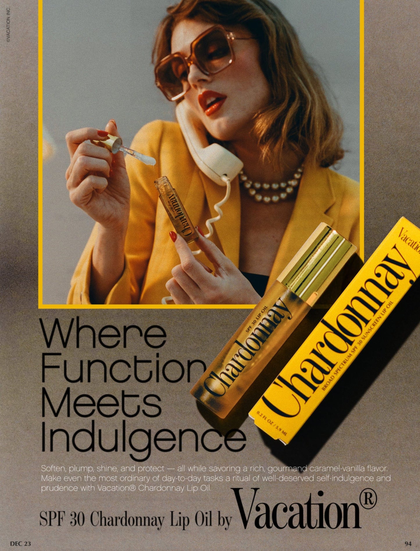 Vacation® Lip Oil Chardonnay Lip Oil SPF 30