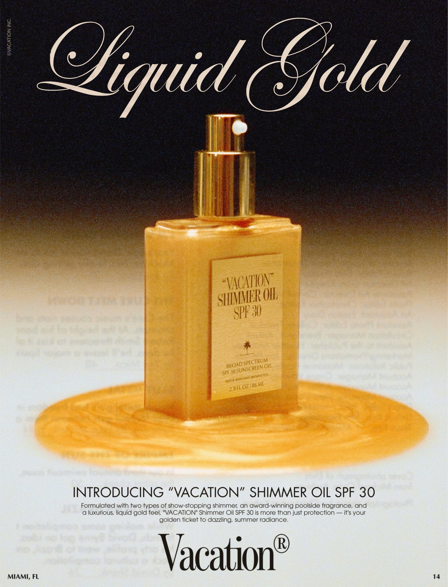 Vacation® Sunscreen Shimmer Oil SPF 30