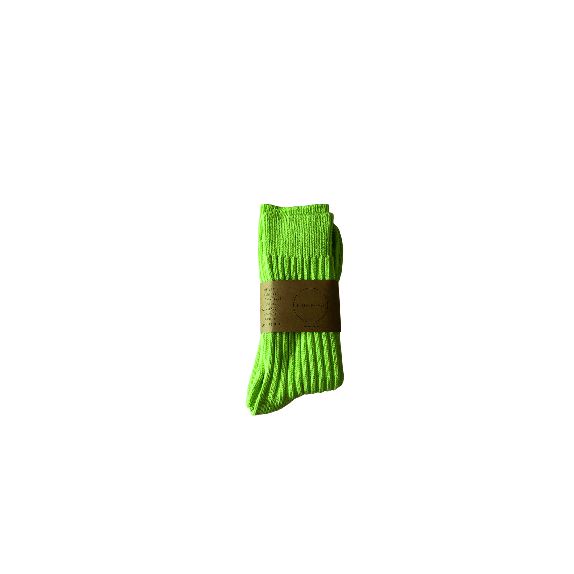 Billy Bamboo Socks M/L Crystal Bright Green Apple