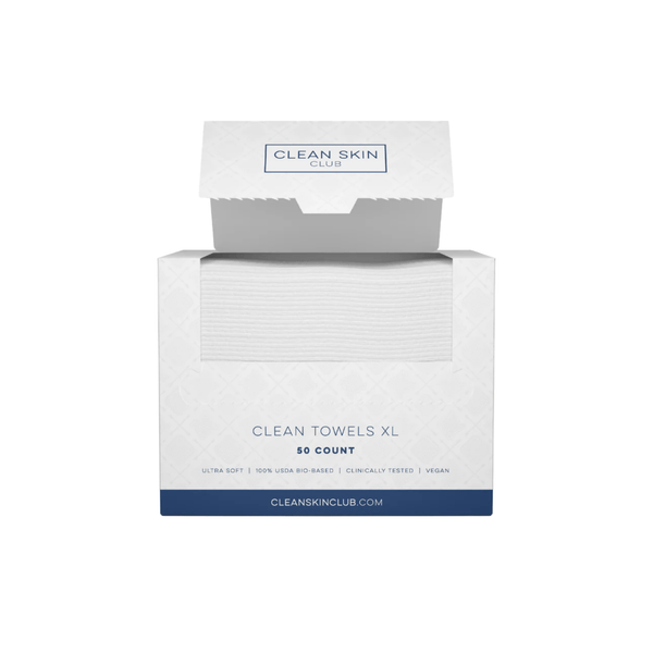 Clean Skin Club Essentiels 50 Count Clean Towels XL