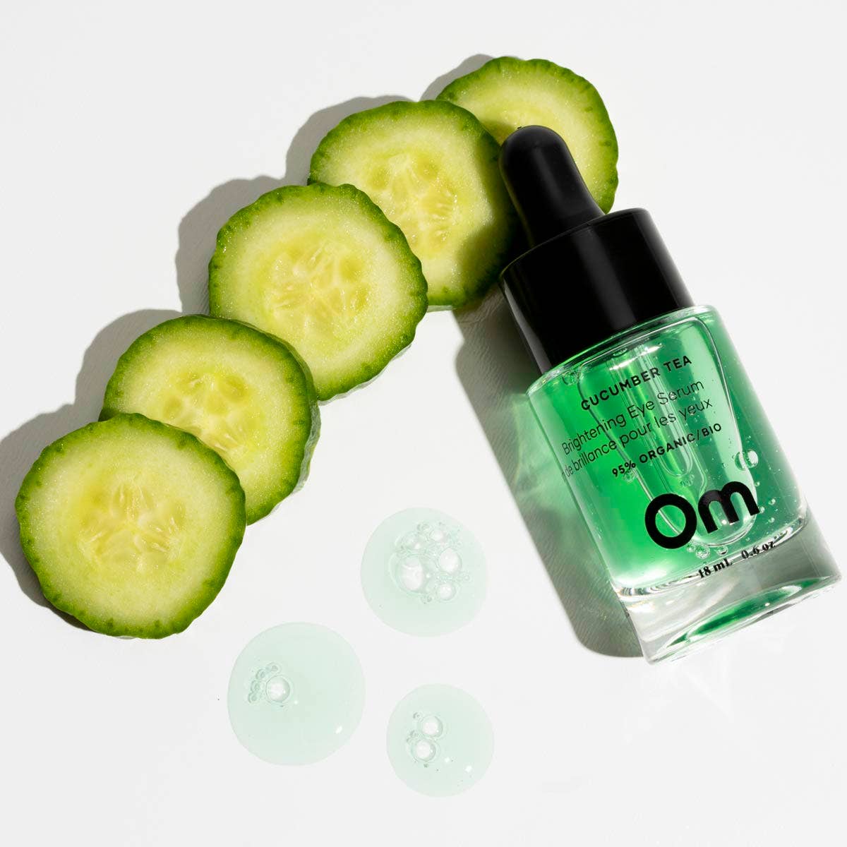 Om Organics Skincare Essentiels Cucumber Tea Brightening Eye Serum