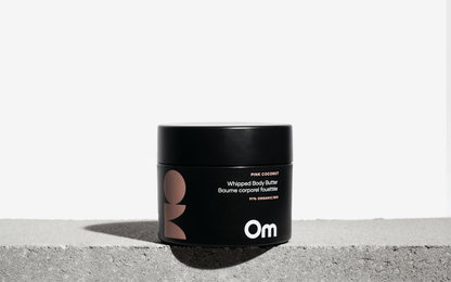 Om Organics Skincare Pink Coconut Whipped Body Butter: Full Size - 250 ml