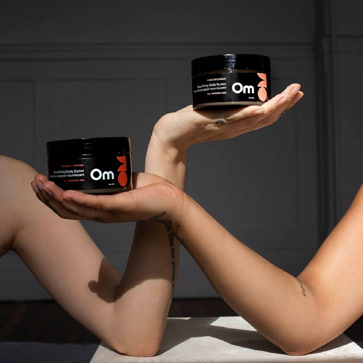 Om Organics Skincare Pink Coconut Whipped Body Butter: Full Size - 250 ml