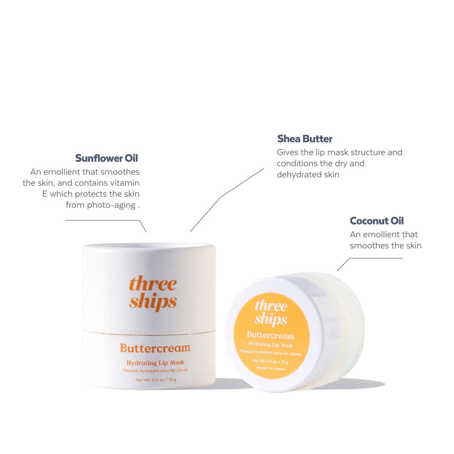 Three Ships Essentiels Buttercream Hydrating Lip Mask