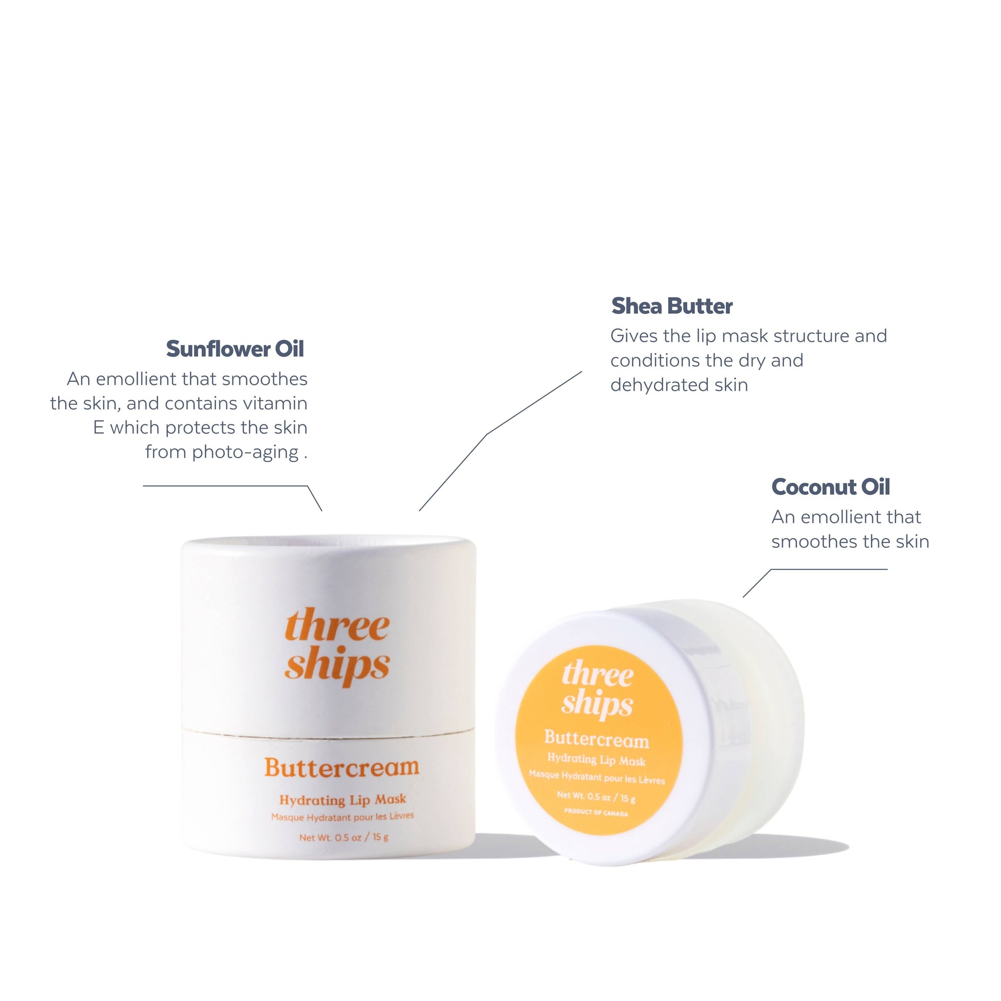 Three Ships Essentiels Buttercream Hydrating Lip Mask