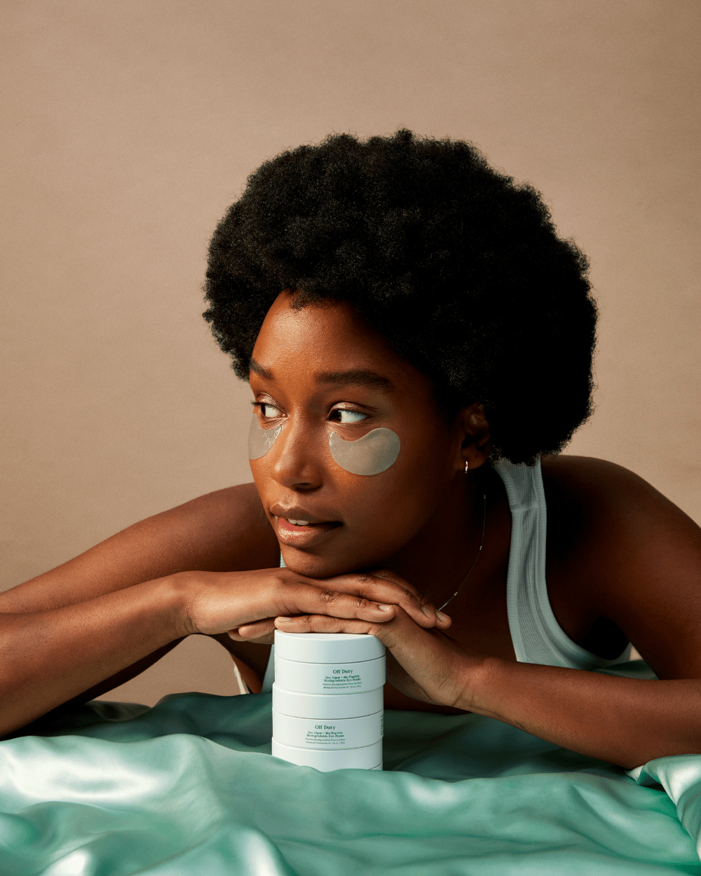 Three Ships Essentiels Off Duty Sea Algae + Bio-Peptide Smoothing Biodegradable Eye Masks