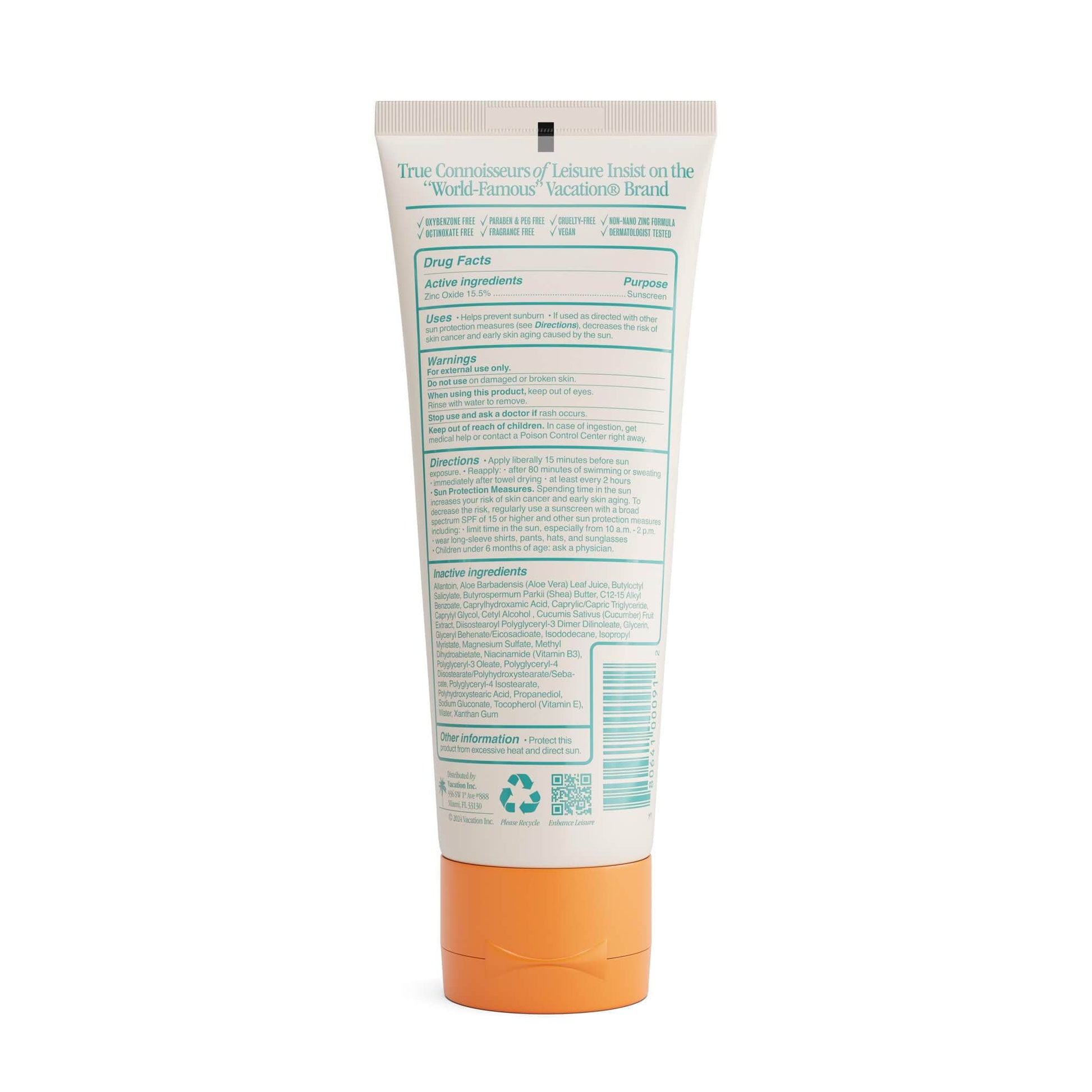 Vacation® Sunscreen Mineral Lotion SPF 30